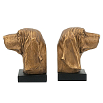 Держатель для книг с бронзовыми фигурками головы собаки Dog Elegance  варинант исполнения - 1 | Loft Concept в Орле