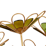 Люстра золотого цвета в форме цветка Hanging Flowers варинант исполнения - 2 | Loft Concept в Орле