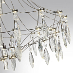 Люстра подвесная из металла с хрустальными прозрачными подвесками Quasar 81 варинант исполнения - 13 | Loft Concept в Орле