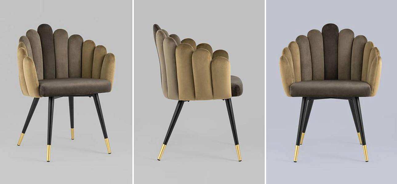 Стул Camellia Chair Коричневый Велюр Стул Camellia Chair Коричневый Велюр - Loft-Concept в Орле