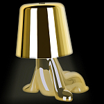 Настольная лампа фигурная цвета золото с гладким абажуром Высота 16 см Sophia варинант исполнения - 7 | Loft Concept в Орле