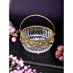 Корзиночка из прозрачного стекла с бронзовой ручкой Eden Garden варинант исполнения - 3 | Loft Concept в Орле