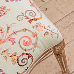 Стул из массива бука светло-зеленый с растительным орнаментом Raffael Angel Green Chair варинант исполнения - 4 | Loft Concept в Орле