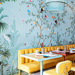 Обои ручная роспись Amazonia Duck Egg варинант исполнения - 5 | Loft Concept в Орле