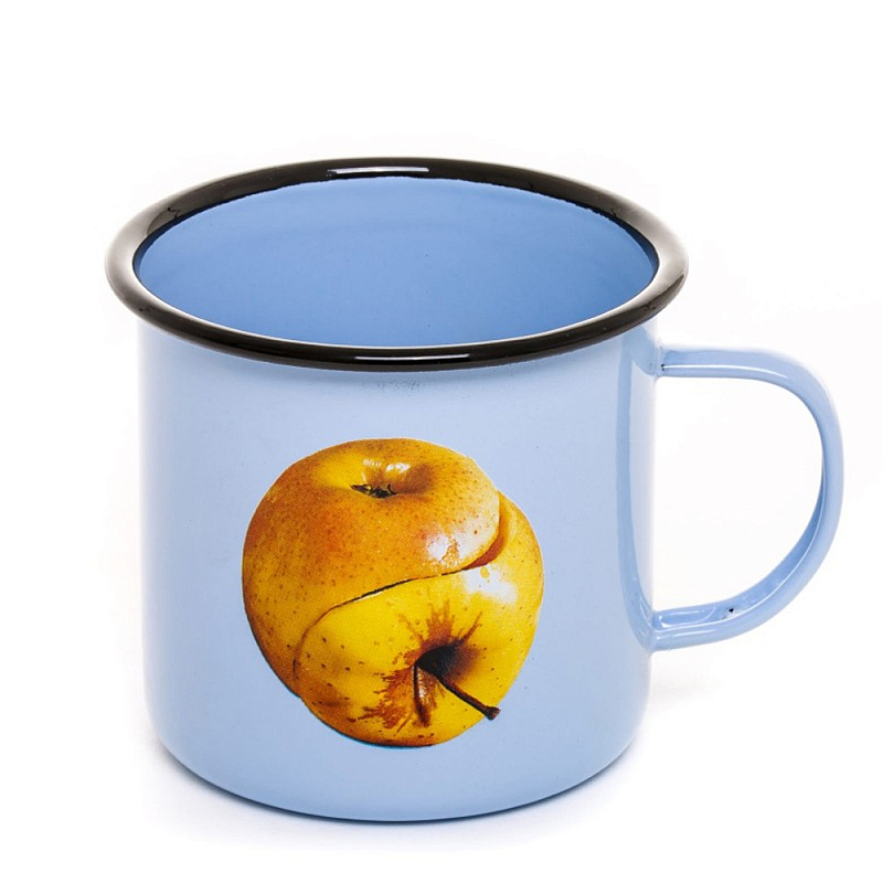 Кружка Seletti Apple Голубой Желтый Кружка Seletti Apple Голубой Желтый в Орле | Loft Concept
