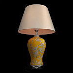 Настольная лампа желтая с изображением белых птиц Flight Among Acacia варинант исполнения - 4 | Loft Concept в Орле