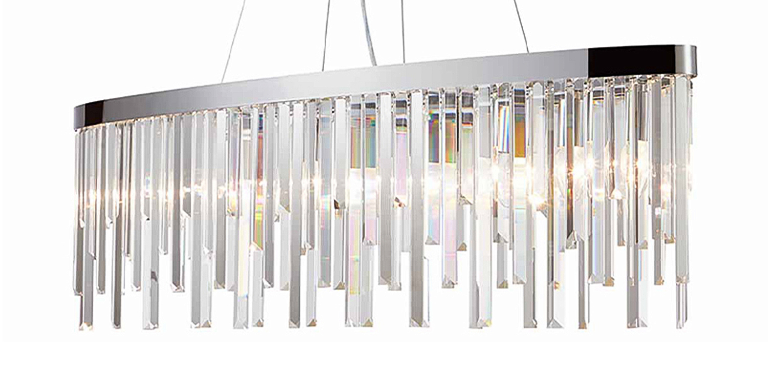 Люстра Bennett Oval Chandelier chrome Люстра Bennett Oval Chandelier chrome - Loft-Concept в Орле