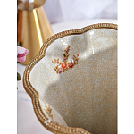 Ваза голубого цвета из фарфора с цветочным рисунком и бронзовой стрекозой Blue Garden варинант исполнения - 6 | Loft Concept в Орле