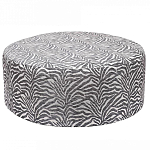 Пуф круглый с принтом Beige Jacquard варинант исполнения - 1 | Loft Concept в Орле