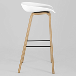 Барный стул на ножках из натурального дерева Boras White варинант исполнения - 2 | Loft Concept в Орле