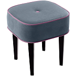 Квадратный мягкий пуф на черных ножках Winton Pouf Square варинант исполнения - 23 | Loft Concept в Орле