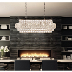 Люстра овальной формы хрустальная в неоклассическом стиле Majesty варинант исполнения - 8 | Loft Concept в Орле