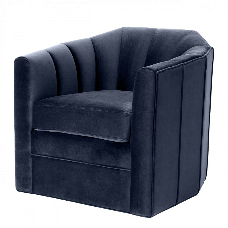 Кресло Eichholtz Chair Delancey Midnight Blue Темно-синий Кресло Eichholtz Chair Delancey Midnight Blue Темно-синий в Орле | Loft Concept