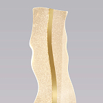 Торшер с изогнутым каркасом Golden Wave варинант исполнения - 3 | Loft Concept в Орле