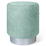 Пуф мятный велюр на металлическом основании Golden Belt варинант исполнения - 1 | Loft Concept в Орле
