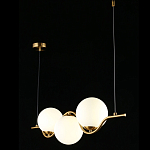 Люстра подвесная светодиодная Jagna 2 Gold and White варинант исполнения - 3 | Loft Concept в Орле