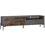 ТВ-тумба с раздвижными дверцами Mallin Metal TV Stand варинант исполнения - 1 | Loft Concept в Орле