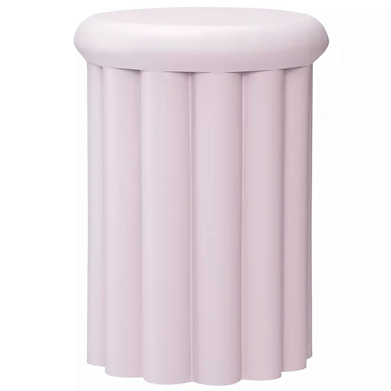 Столик приставной круглый с фактурным основанием Textured Table Base Синий Сиреневый Столик приставной круглый с фактурным основанием Textured Table Base Синий Сиреневый в Орле | Loft Concept