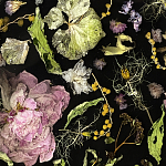 Круглый журнальный столик со столешницей из эпоксидной смолы Epoxy Resin Flowers Coffee Table варинант исполнения - 9 | Loft Concept в Орле