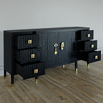 Большой Комод-буфет Elsa Dreams Black с ящиками варинант исполнения - 6 | Loft Concept в Орле