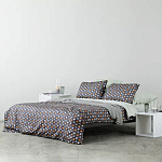 Постельное белье из сатина с принтом треугольники 150х200 см Triangular Dreams варинант исполнения - 6 | Loft Concept в Орле