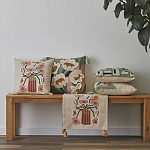 Подушка с цветочным принтом Blooming Elegance Rose варинант исполнения - 5 | Loft Concept в Орле