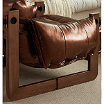 Кресло-диван кожаное на деревянном каркасе Medieval Furniture варинант исполнения - 6 | Loft Concept в Орле