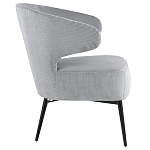 Современное мягкое кресло на металлических ножках Rakush Grey варинант исполнения - 5 | Loft Concept в Орле