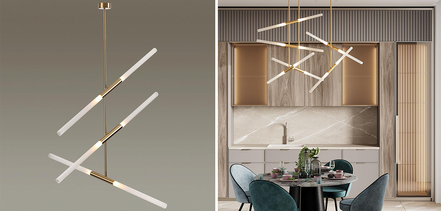 Светильник Gold Delta Light 6 lamp Светильник Gold Delta Light 6 lamp - Loft-Concept в Орле