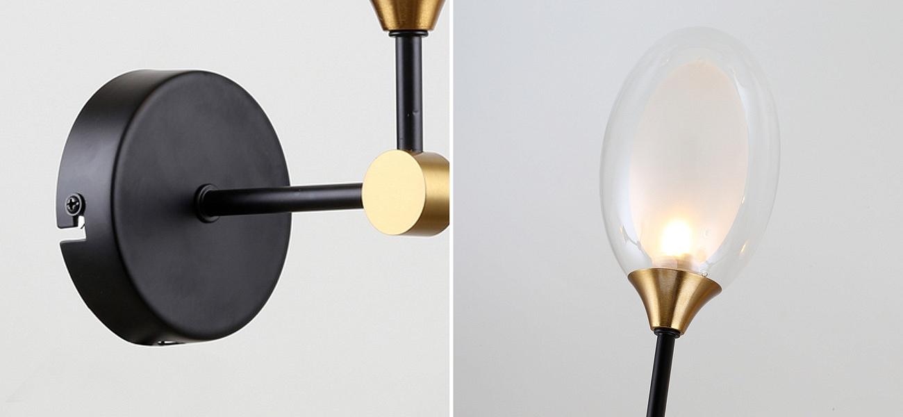 Бра с плафоном из двойного стекла BUBBLE CHANDELIER Бра с плафоном из двойного стекла BUBBLE CHANDELIER - Loft-Concept в Орле