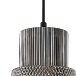 Подвесной светильник со стеклянным рифленым плафоном цилиндрической формы Eliara 13 варинант исполнения - 12 | Loft Concept в Орле