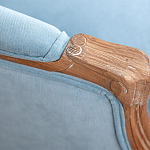 Кресло Ava Classical Armchair light blue velour варинант исполнения - 5 | Loft Concept в Орле