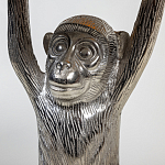 Столик с подстольем в виде обезьянки Bombay Nickel варинант исполнения - 4 | Loft Concept в Орле