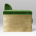 Эксклюзивный Диван в стиле Арт-деко Phoenix с элегантными латунными элементами  варинант исполнения - 2 | Loft Concept в Орле