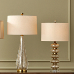 Настольная лампа с фактурным стеклянным корпусом Glamorous Pommel варинант исполнения - 4 | Loft Concept в Орле