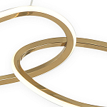Люстра подвесная с 4-мя асимметричными кольцами золотого цвета Ring Horizontal варинант исполнения - 2 | Loft Concept в Орле