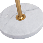 Торшер с мраморным столиком и золотым плафоном Ezio Floor Lamp варинант исполнения - 4 | Loft Concept в Орле