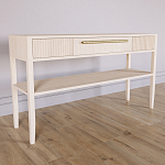 Дизайнерская Консоль с полкой и ящиком Primo Светлый дуб варинант исполнения - 2 | Loft Concept в Орле