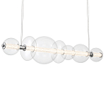 Подвесной светильник линейный с прозрачными стеклянными шарами разного диаметра Eurofase варинант исполнения - 1 | Loft Concept в Орле