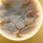 Бра в форме диска цвета латунь Brass Borders варинант исполнения - 2 | Loft Concept в Орле