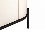 ТВ-тумба белая с чёрной столешницей с 2-мя дверками и ящиком San Marco варинант исполнения - 6 | Loft Concept в Орле