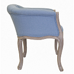 Кресло низкое в стиле прованс Louis French Armchair light blue flax варинант исполнения - 1 | Loft Concept в Орле