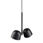 Подвесной светильник черный с 2-мя плафонами Pendant lamp Black варинант исполнения - 3 | Loft Concept в Орле