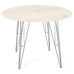 Стол обеденный с круглой столешницей из керамики на четырех ножках Sand Ceramics варинант исполнения - 1 | Loft Concept в Орле