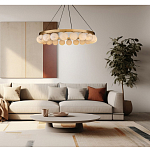 Люстра круглая с сферическими плафонами из натурального камня Phased Spheres варинант исполнения - 4 | Loft Concept в Орле