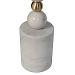 Торшер мраморный с белым абажуром Floor lamp Jewelry варинант исполнения - 2 | Loft Concept в Орле