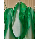 Люстра из стеклянных зеленых лепестков Petalled Illuminator варинант исполнения - 7 | Loft Concept в Орле