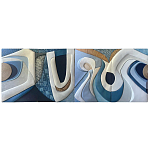 Арт-объект ручной работы Blue Abstraction из 4-х панелей варинант исполнения - 5 | Loft Concept в Орле