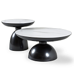 Столик журнальный круглый на черном металлическом основании Сharacter варинант исполнения - 3 | Loft Concept в Орле