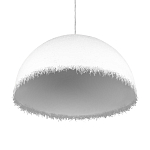 Подвесной светильник в форме купола белого цвета с ажурной бахромой Tactile Line варинант исполнения - 6 | Loft Concept в Орле